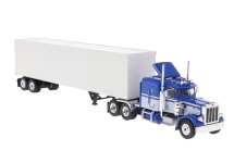Brekina 85716 - H0 - Peterbilt 359 Sattelzugmaschine - blau/weiß